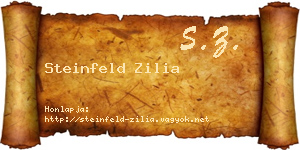 Steinfeld Zilia névjegykártya